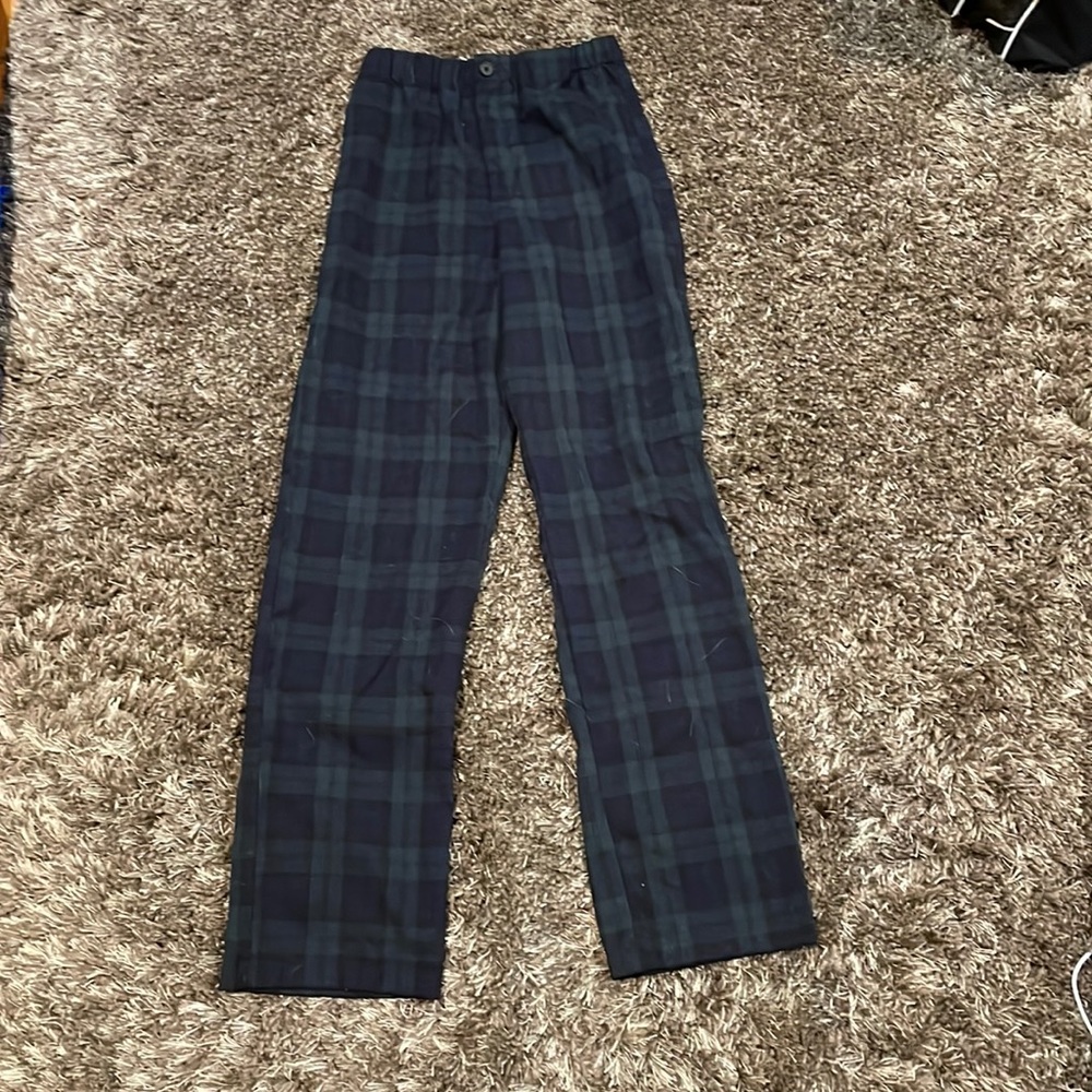 Brandy Melville plaid straight leg pants